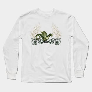 Awesome  dragon, vintage design Long Sleeve T-Shirt